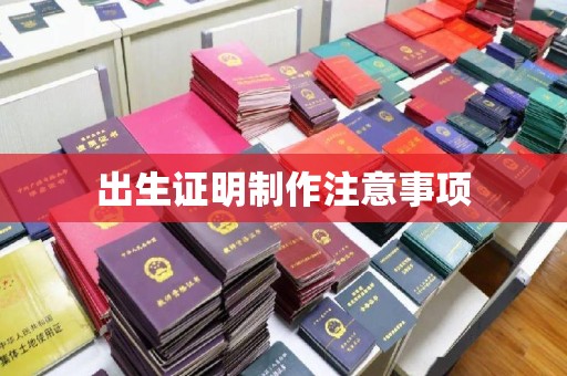 孟州出生证明制作注意事项
