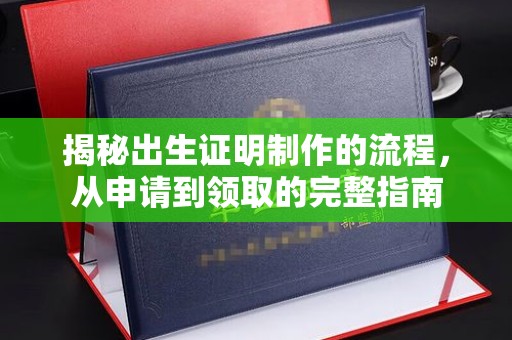 孟州揭秘出生证明制作的流程，从申请到领取的完整指南