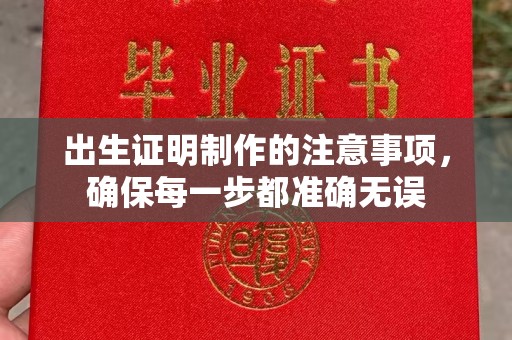 孟州出生证明制作的注意事项，确保每一步都准确无误