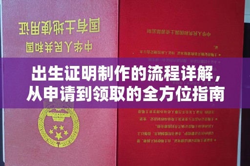 孟州出生证明制作的流程详解，从申请到领取的全方位指南