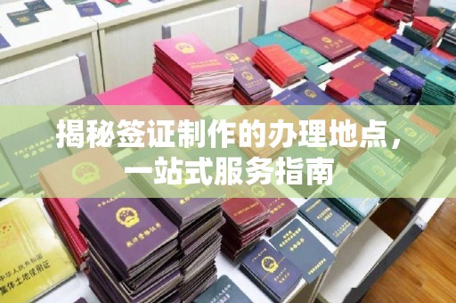 孟州揭秘签证制作的办理地点，一站式服务指南